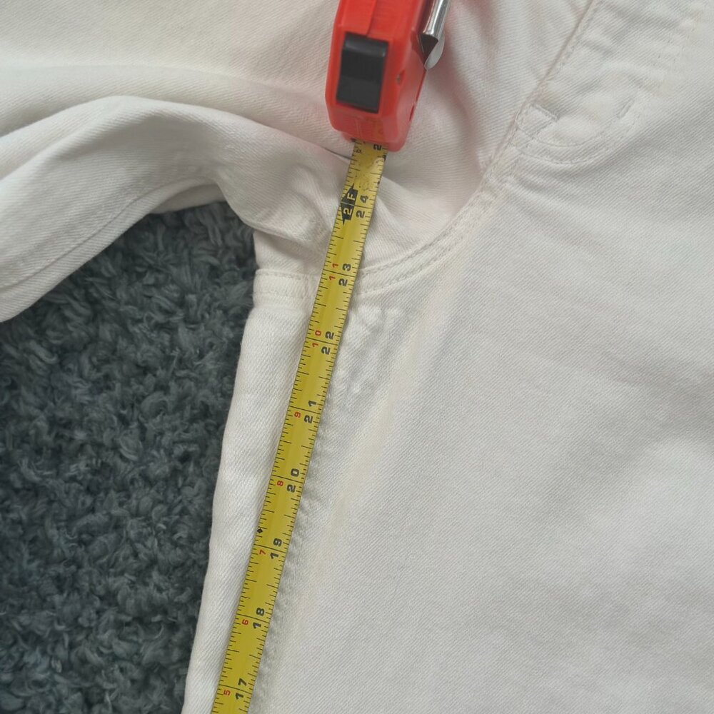 J. Crew Mercantile Wide Leg Crop Jeans Pants White Size 32 / 14 - Picture 7 of 11